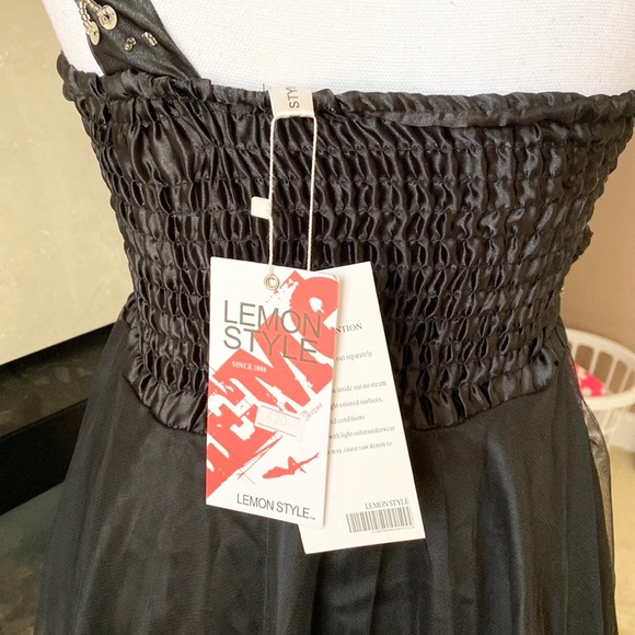 💖One-shoulder black dress✨ - Picture 5 of 9